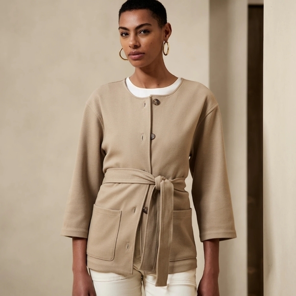 New BR Classic Twill Knit Jacket - Picture 3 of 9